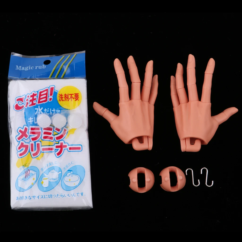 5 Pairs Jointed Hands Body Part for 1//6 BJD AOD Dolls Accs Normal Skin
