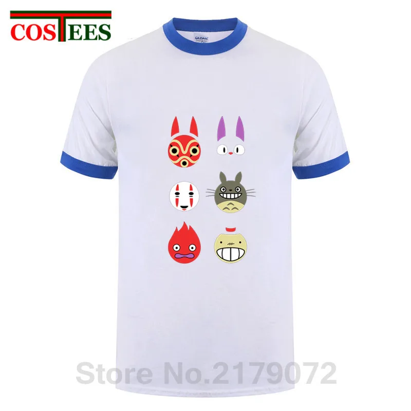 2018 nuevo estilo japonés Mononoke vecino Totoro en espíritu T camisa de los hombres de ocio camiseta de dibujos animados ropa de marca camiseta camisetas 2018 nuevo estilo japonés Mononoke vecino Totoro en espíritu T camisa de los hombres de ocio camiseta de dibujos animados ropa de marca camiseta camisetas