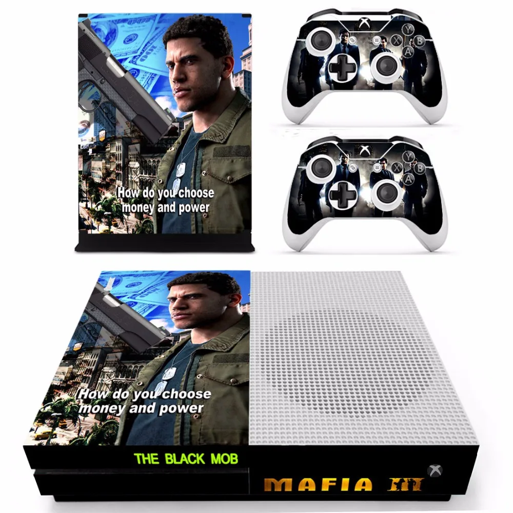 Игра Мафия 3 кожи Стикеры наклейки для Xbox One S консоли и контроллеры для Xbox One тонкий кожи Стикеры s винил