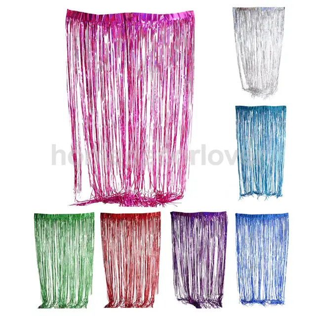 metallic fringe curtain party foil tinsel room door curtain christmas wedding baby shower decoration 300cm x - Foil Christmas Door Decorations metallic fringe curtain party foil tinsel room door curtain christmas wedding baby shower decoration 300cm x - Foil Christmas Door Decorations