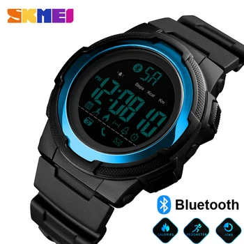 SKMEI Sports Bluetooth Smart Watch Luxury Pedometer Calorie Clock Waterproof Call Remind Fitness Wristwatches Relogio Masculino