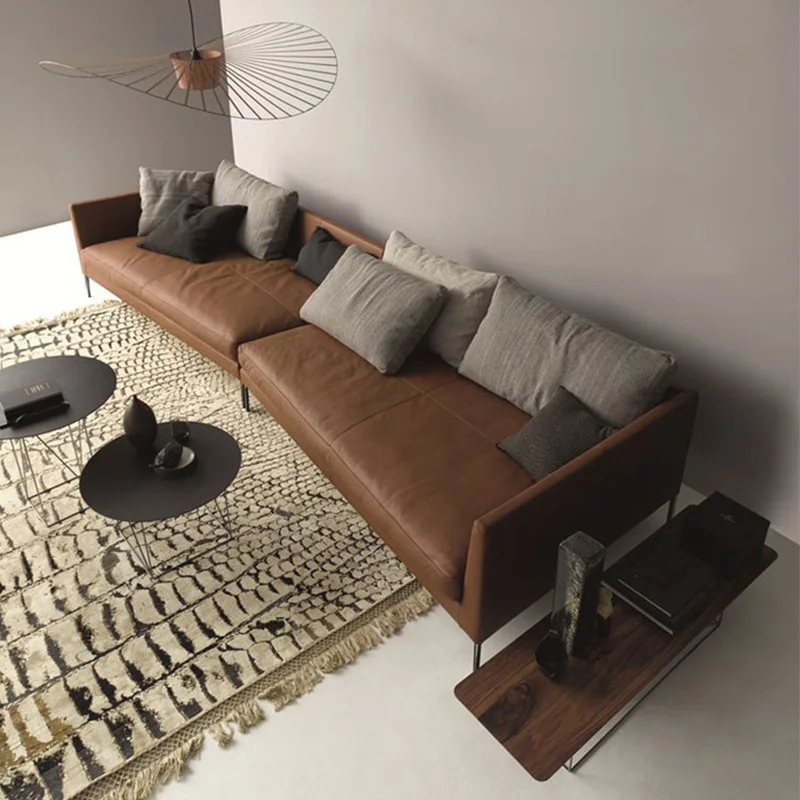Microfiber love and 3 seater sofa Post modern down sofa living room