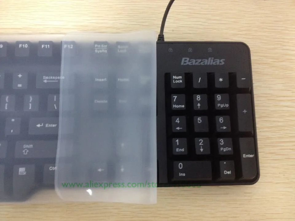 Универсальный настольный компьютерный силиконовый защитный чехол для клавиатуры для стандартного полноразмерного 101 клавиш для настольного ПК - Цвет: Plane Film