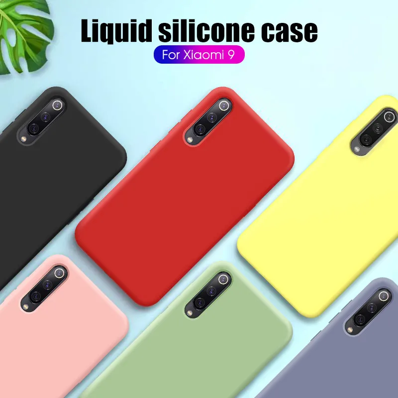 

GerTong Liquid Silicone Case For Xiaomi Mi9 se mi 9 Matte Slim Soft Phone Cover For Xiaomi Mi 9 Explore A2 Mi8 Lite Coque Capa