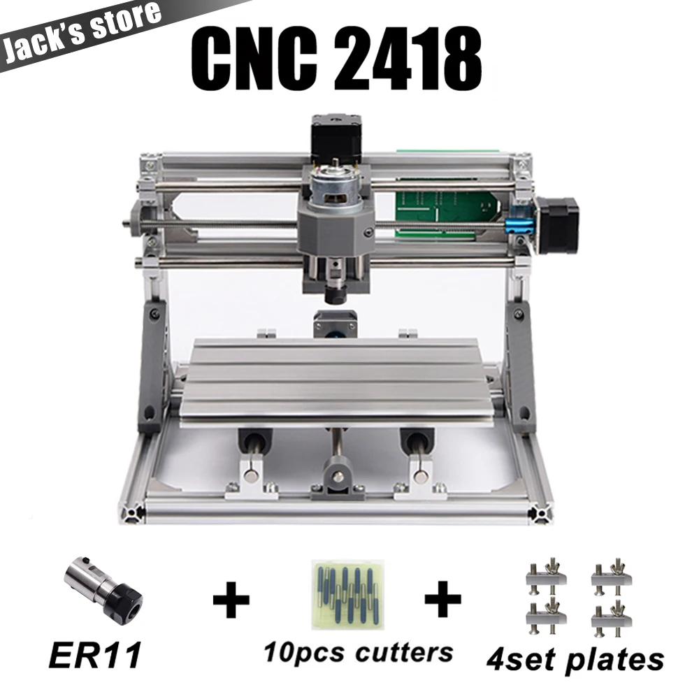 Cnc 2418 2500mw Laser Cnc Engraving Machine Pcb Milling Machine Wood Carving Machine Diy Mini Cnc