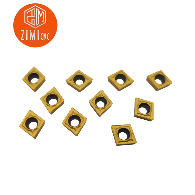10 Pcs CCMT060204 US735 CCMT21.51 Lathe CNC Carbide Blades Insert Turning Tool