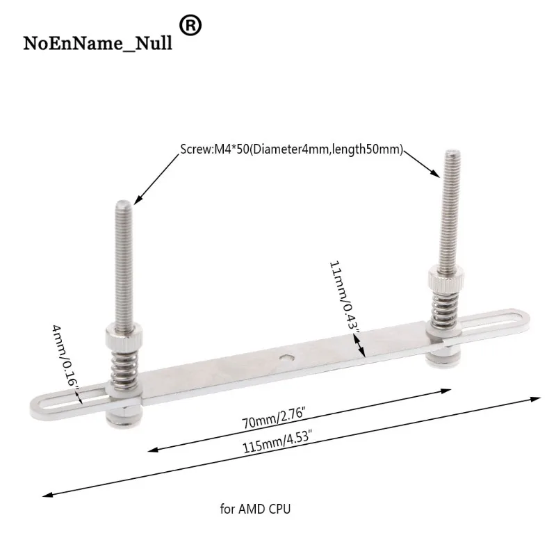 1 مجموعة مياه الفولاذ غير القابل للصدأ التبريد Waterblock أبازيم غرفة تبريد كتلة السائل برودة المسمار M4 * 50 ل AMD CPU دروبشيبينغ