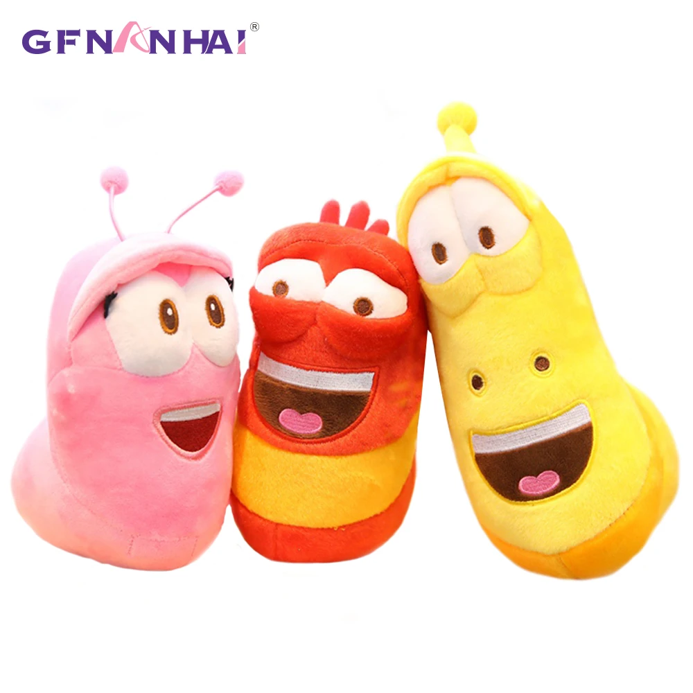3pcs/lot Korean Anime Fun Insect Slug Creative Larva Plush Toys Cute Stuffed Worm Dolls for Children Birthday Gift Hobbies