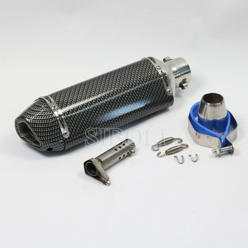 48-51mm Universal de la motocicleta tubo de Escape Silenciador para YUSHIMURA escapar de carreras Scooter Pit Bike GY6 ATV para KAWASAKI Ninja AK117