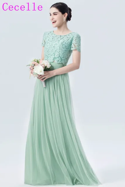 Cap Sleeve Tulle Dress