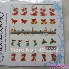 20 листов/партия, смешанные серии BJC, милая серия X-mas, переводная наклейка для воды, стикер для дизайна ногтей