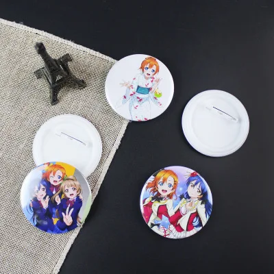 12 видов LoveLive! Школьный идол проект фигурка модель брошь булавки броги круглый