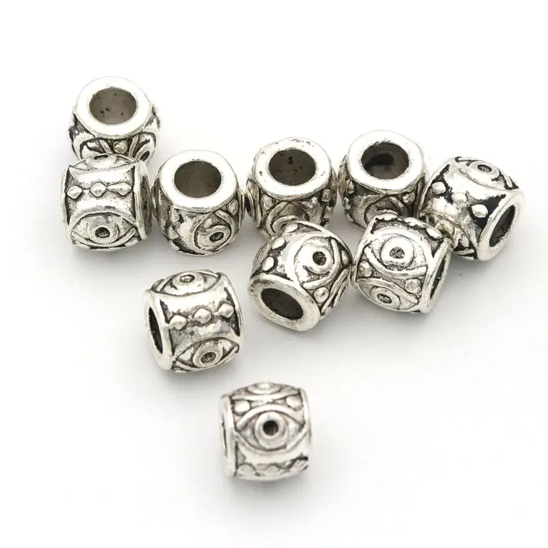 20pc Big Hole European Loose Spacer Metal Beads For Needlework Jewelry Making Diy Necklace Bracelet Accessories Wholesale | Украшения и