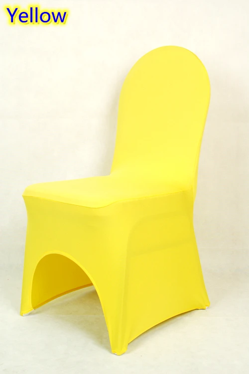 Aliexpress Com 100pcs Lot Banquet Chair Covers For Wedding Yellow Chair Cover Spandex Singapore