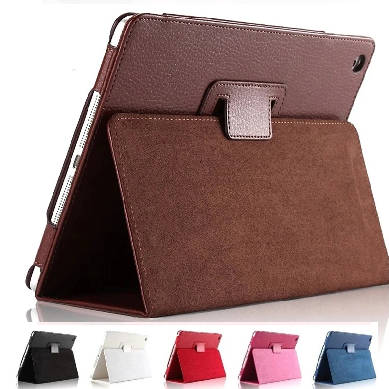

Case For iPad Air Folding PU Leather Flip Cover Auto Sleep/Wake up Smart Stand Case For iPad Air 1 Full Body Protective Cases