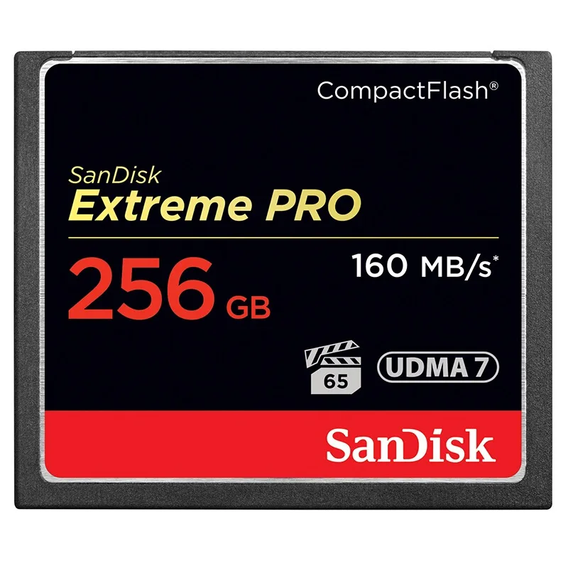 256 ГБ Карта памяти SanDisk 16 ГБ 32 ГБ 64 Гб 128 ГБ CF карта Экстремальный PRO высокоскоростной компактный адаптер для флэш-карт для DSLR и HD видеокамеры скидка - Емкость: 256 ГБ