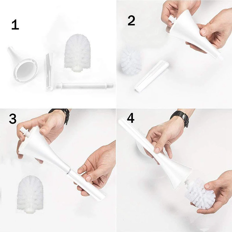 Creative European Bathroom Bathroom Toilet Brush Set Vase style-6