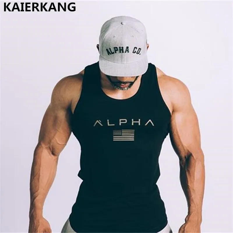 

2017 new Men Summer Fitness bodybuilding cotton Tank Top fashion mens Crossfit clothing Loose breathable sleeveless shirts Vest