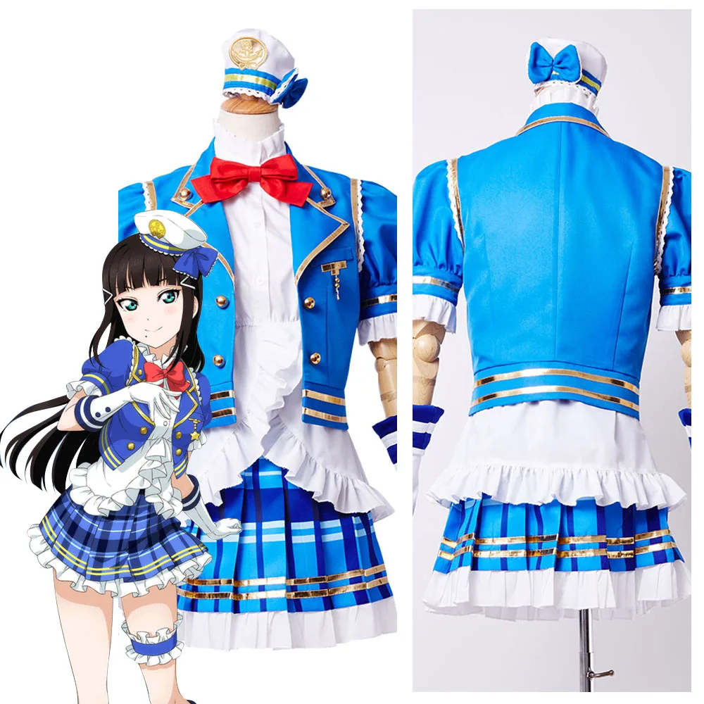 LoveLive! Солнце! Женское платье для косплея Love Live Aqours Kurosawa костюмы на Хэллоуин |