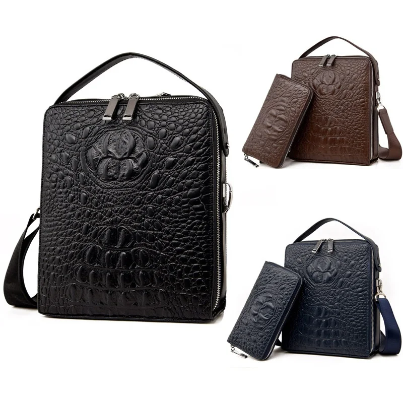 Известный бренд, натуральная кожа, мужская сумка с двойным замком, багажник, кожаные сумки, дизайнерские сумки, мужская сумка, сумки на плечо Известный бренд, натуральная кожа, мужская сумка с двойным замком, багажник, кожаные сумки, дизайнерские сумки, мужская сумка, сумки на плечо