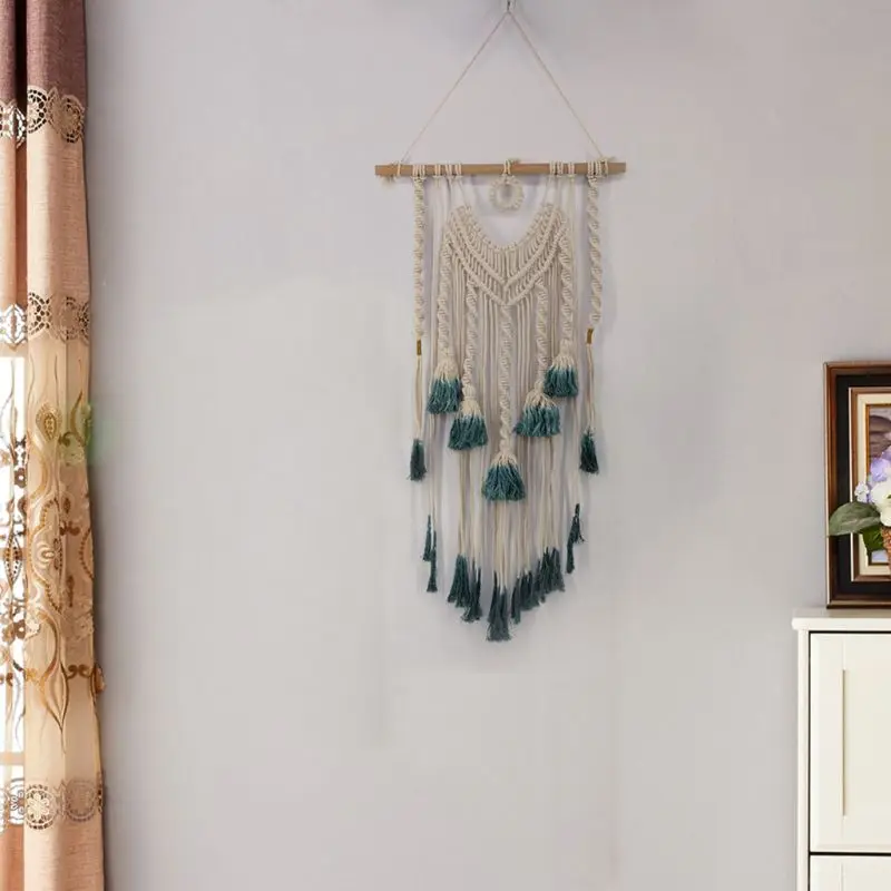 Тканые гобелены Macrame, богемная изысканность ручной работы, богемные художественные квартиры с кисточками, украшения для дома