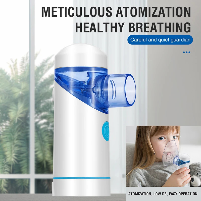 

NEW Ultrasonic Handheld Personal Mist Inhaler Portable Mesh Nebulizer For Adult Children Facial Steamer Mist Inhaler Vaporizer