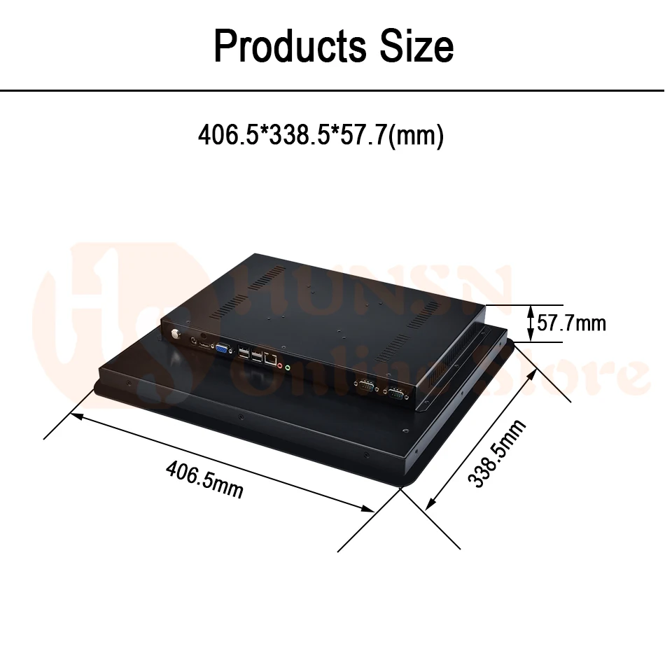 17 дюймов, Светодиодная панель PC, промышленных Панель PC, 10 баллов емкостный Сенсорный экран, Intel Core I5, Windows 7/10/Linux Ubuntu, [HUNSN WD04]