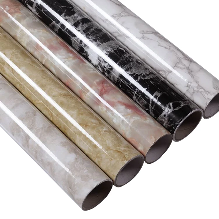 

Marble Waterproof Self adhesive Wallpaper Modern Living Room PVC Contact Paper Kitchen Shelf Drawer Liner Wall Stickers