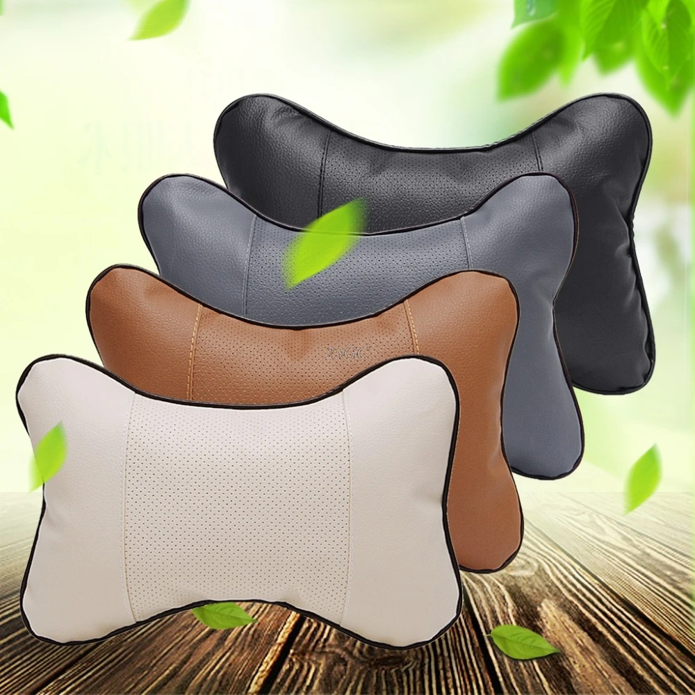 Car Headrest Soft for Neck Auto Safety Seat 1PC Artificial Leather MAY16 25