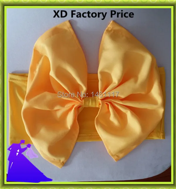 2015 Popular Cheap dark purple Chair Cover Bow, Fancy Wedding Decor