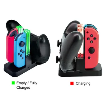 

Charging Dock Station Stand For Nintend Switch Joy-con LED Display Charger For Nintendos Switch Pro Controller Support Holder