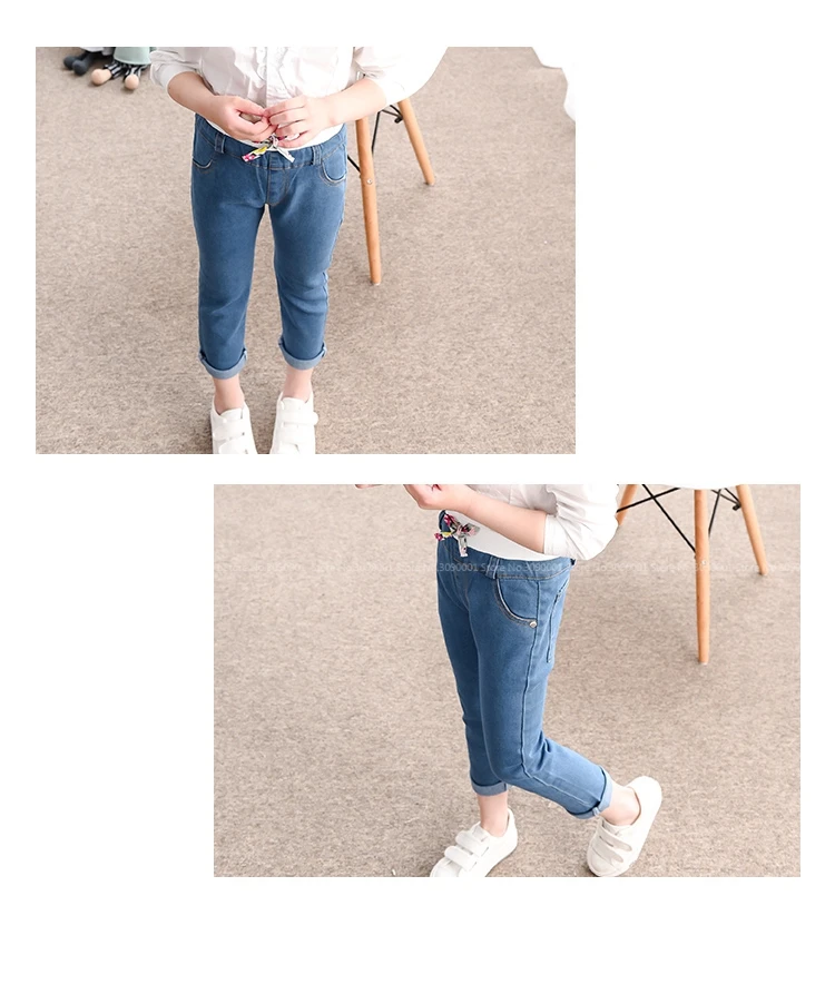 3,4 г. 5 От 6 до 7 лет, детские джинсы для маленьких девочек, осень г., однотонные джинсовые штаны узкие легкие повседневные детские брюки Глория джинсы