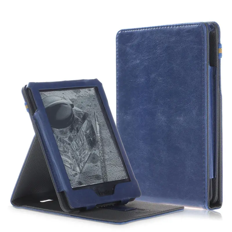 Чехол для Amazon kindle Smart cover для kindle 10 поколения чехол с держателем для рук - Цвет: dark blue