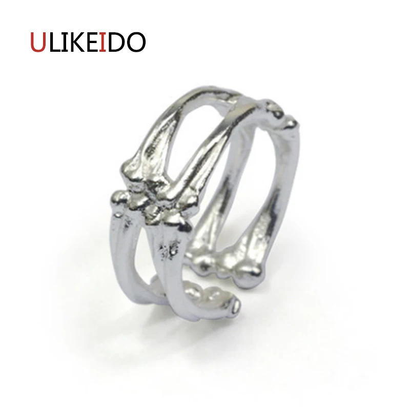 

100% Pure 925 Sterling Silver Jewelry Bone Rings Wide Version Men Signet Ring For Women Special Christmas Gift 1112