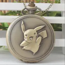 Relógio de Bolso do vintage Game Boy Pokemon Pikachu Quartzo