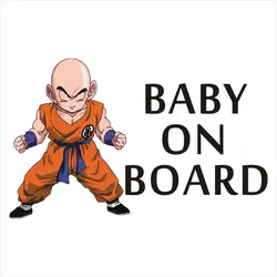 Черный/белый Dragon Ball автомобиля Стикеры s ребенок на борту Стикеры для чемодан ноутбука скейтборд украшение автомобиля DIY водонепроницаемый