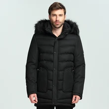 Для мужчин зимние куртки Для мужчин s пальто с длинным рукавом пальто Для мужчин одноцветное Цвет Fit куртка дешевые пальто меховой капюшон, воротник мужской пальто Размеры M-3XL