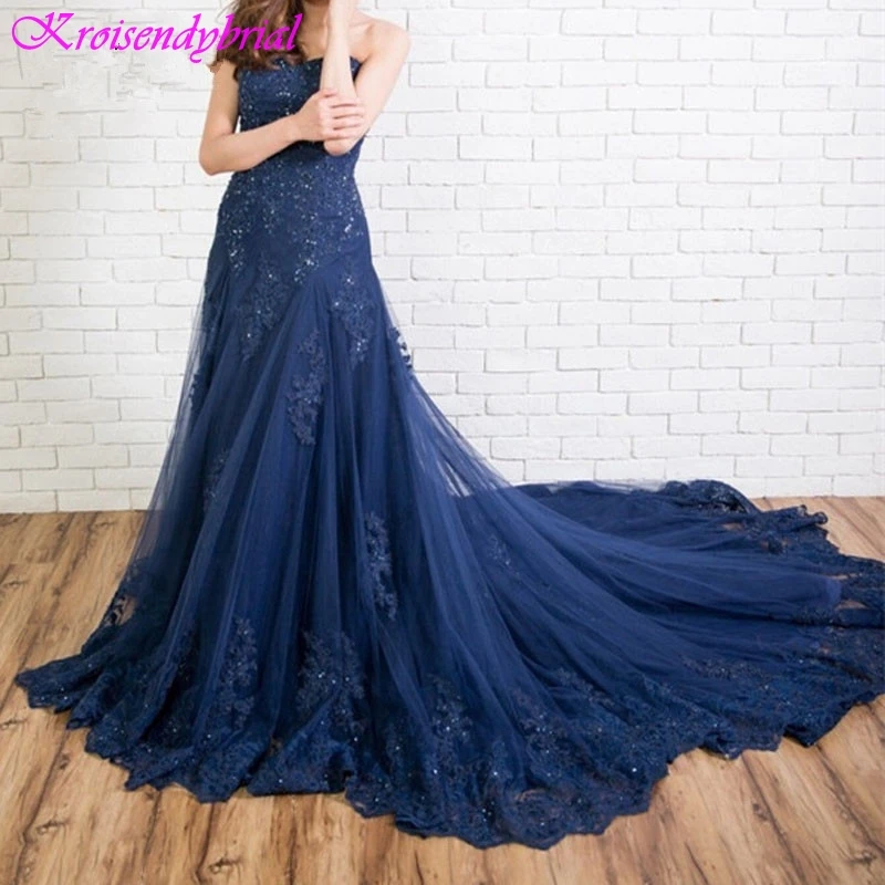 

SQM067 Robe De Soiree longue Vintage Sweetheart Mermaid Sheath Evening Dresses Elegant Prom Formal Dresses 2019