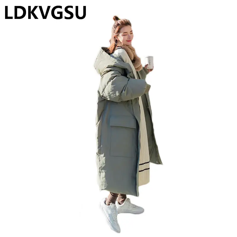 Parkas Lâche Nouvelle Poche Blue Is1243 Taille Grande À Coréen Green Survêtement La peacock Plus Femmes Épais 2018 Manteau Hiver De Longues Chaud Capuchon Veste Gray 7q4wXC