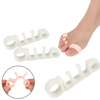 1 Pair Toe Correctors Foot Toes Separator Gel Toe Bunion Corrector Shield Orthopedic Braces Foot Care Tool 0410#30