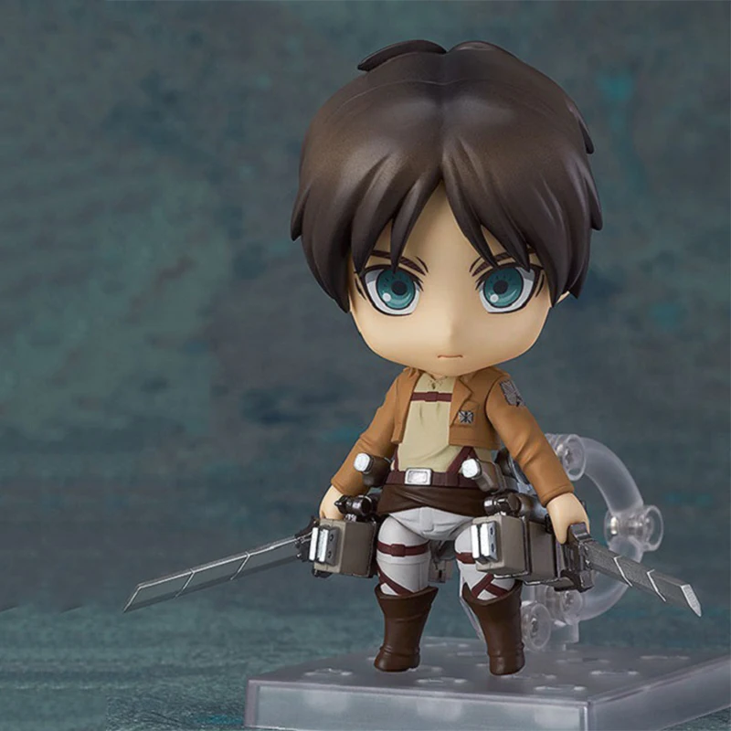 Eren Jaeger игрушечные фигурки атака на Титанов 375 # аниме модель Фигурки Nendoroid 10 см ПВХ Куклы, детский подарок