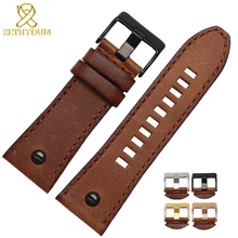 Браслет из натуральной кожи 26 мм 28 мм ремешок для часов для дизельных часов 24 мм DZ7193 DZ7311 DZ7312 DZ7313 DZ7214 ремешок для часов