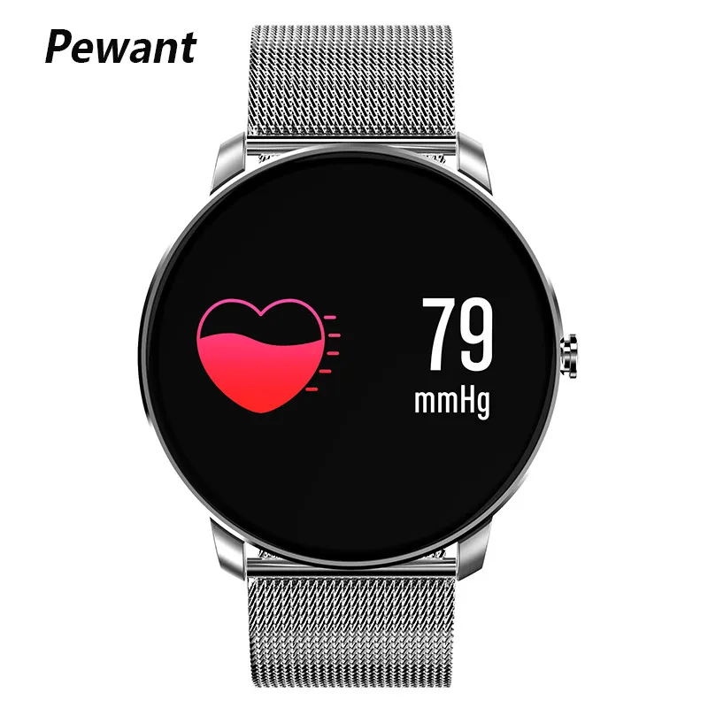 

Pewant Smart Bracelet Waterproof Smart Wristband Fitness Heart Rate Monitor Blood Pressure Tracker Smart Band For iOS Android