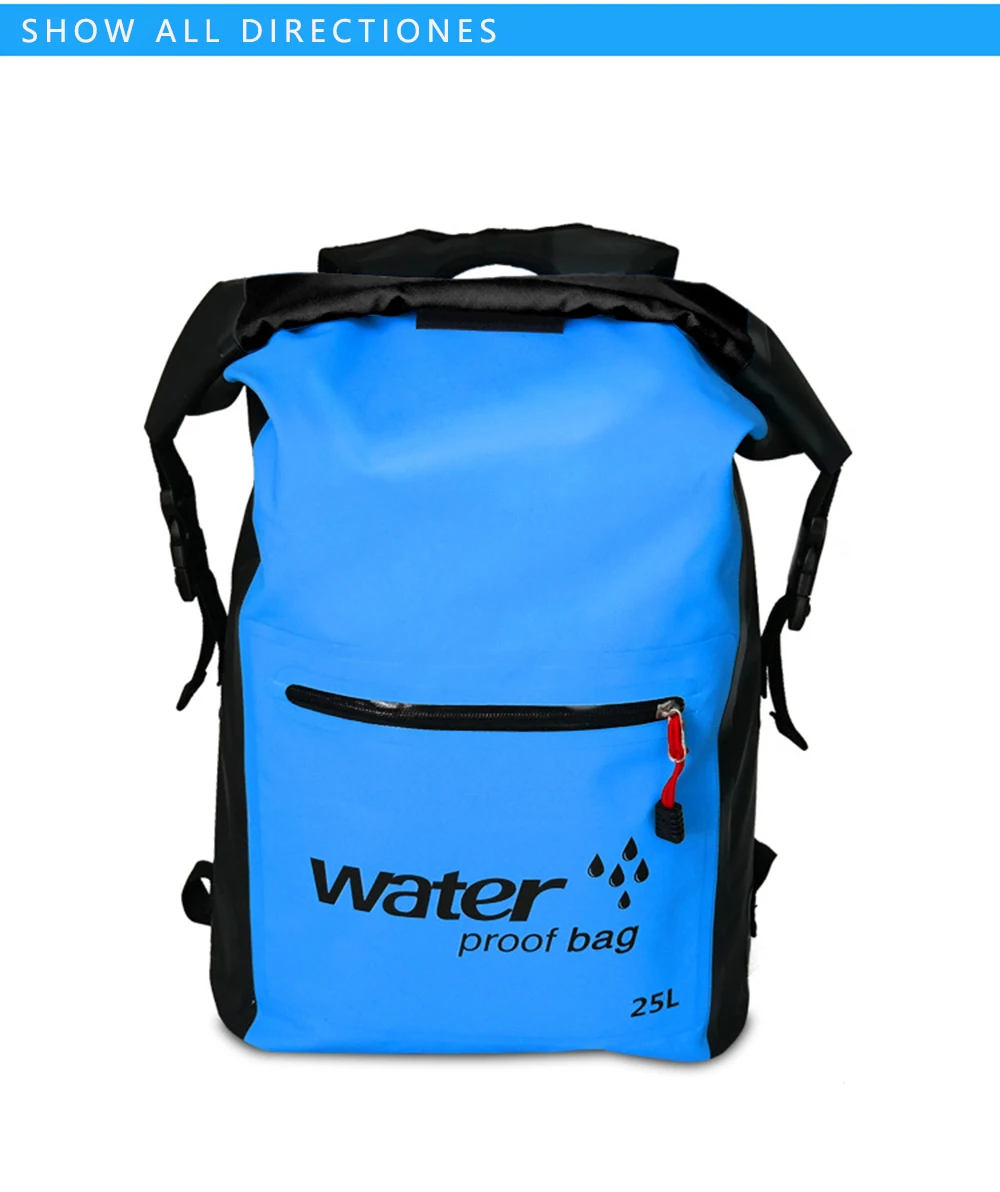 25л Водонепроницаемый мешок для сушки рюкзак Открытый речной походный мешок альпинизм дрейфующий плавание путешествия непроницаемый ПВХ сумки новые