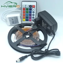 5m 2835 3528 LED strip light RGB White Warm white Bule Red Green Yellow non-waterproof tape diode 300leds IR remote controller