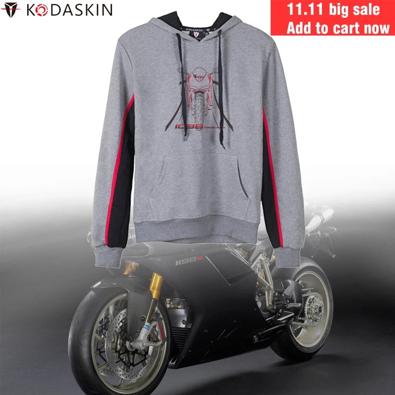

KODASKIN Hoodies MotoGP Racing Team Motorcycle Hood Jacket Hoody Racer Sweatshirts for Ducati Panigale 1098