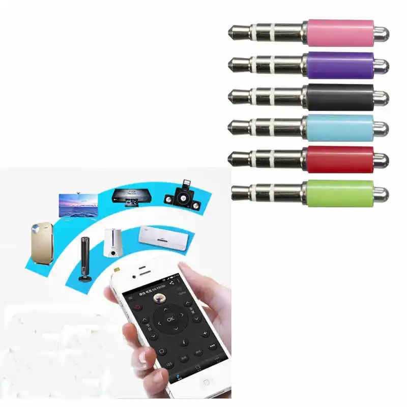 

Black Plug Mobile Phone IR Infrared Remote Controller TV STB DVD Multi-Function For Android Mobile Phones 1Pcs