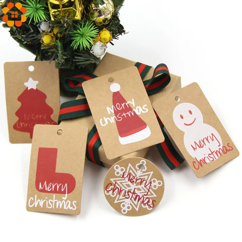 Christmas Paper Gift Tags Card Party Favors For Scrapbook Crafting And Materials