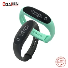 Wristband Smart Bracelet IP67 Screen Touchpad Pulse Heart Rate Blood Pressure Step Time Date Incoming Call Shaking Smart Watch