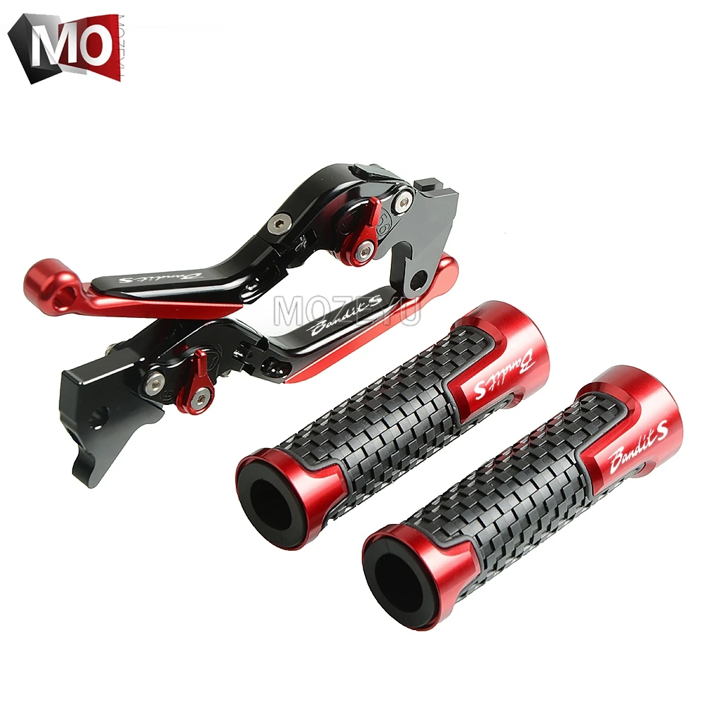 

Motorcycle CNC Adjustable Folding Extendable Brake Clutch Levers Handlebar Hand Grips For Suzuki Bandit 650S 650 S 2015